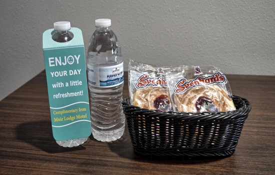 Welcome To Muir Lodge Motel - Snacks and Bottled Water